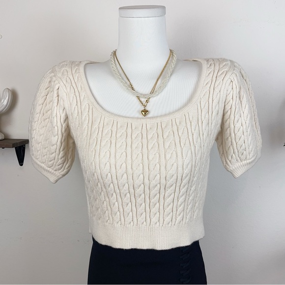 En Saison Jodi Sweater Top in Ivory - Picture 2 of 5